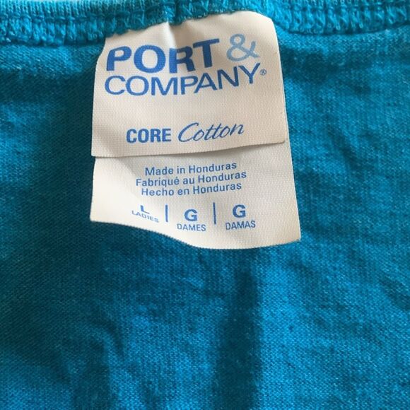 One Time At Band Camp Screen Print Turquoise Tank Size Large - Picture 4 of 5